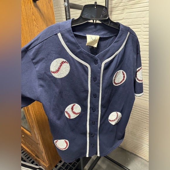 Fantastic Fawn Baseball Jersey - Navy and White - Picture 2 of 5